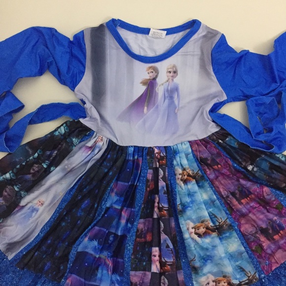 Frozen Elsa Anna Cute Twirl Dress - Picture 7 of 7